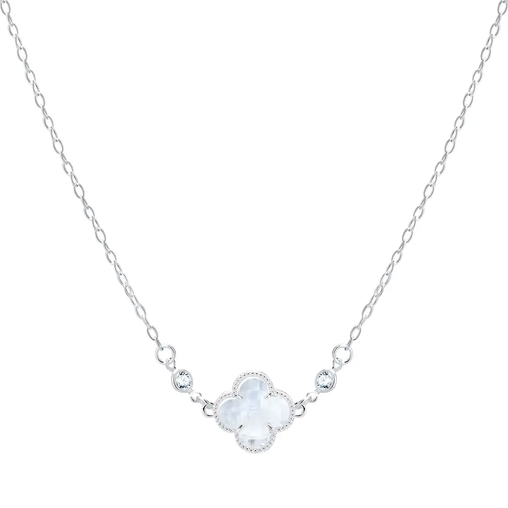 Choker Prata Leve Trevo