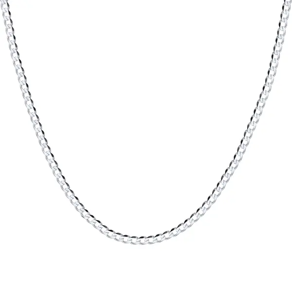 Corrente Prata Masculina Grumet 70 Cm