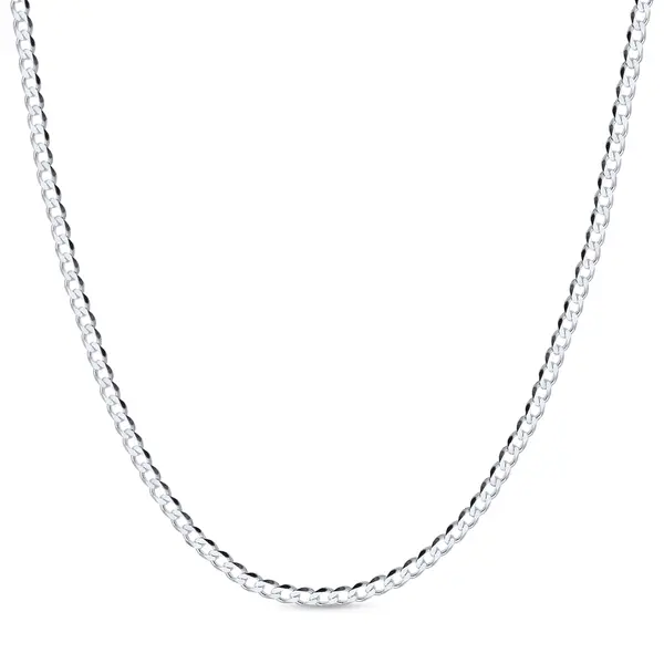 Corrente Prata Masculina Grumet 70cm 3mm