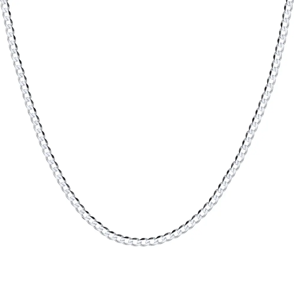 Corrente Prata Masculina Grumet 70 Cm