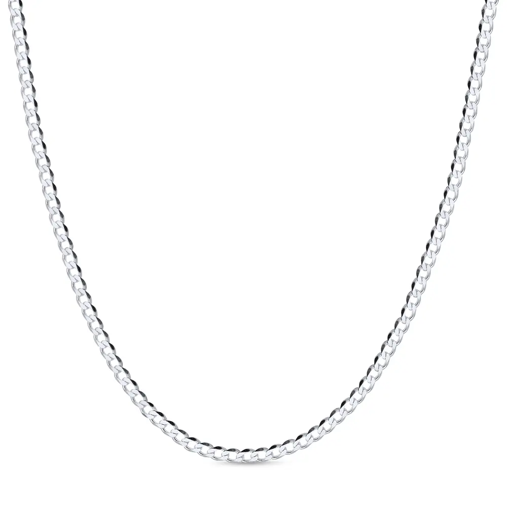 Corrente Prata Masculina Grumet 70cm 3mm