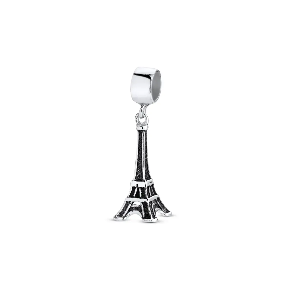 Berloque Prata Art Collection Torre Envelhecida