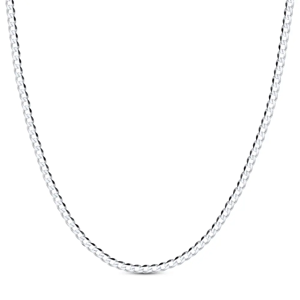 Corrente Prata Masculina Grumet 70cm 3mm