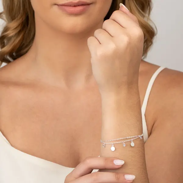 Pulseira Prata Leve Sun Confete