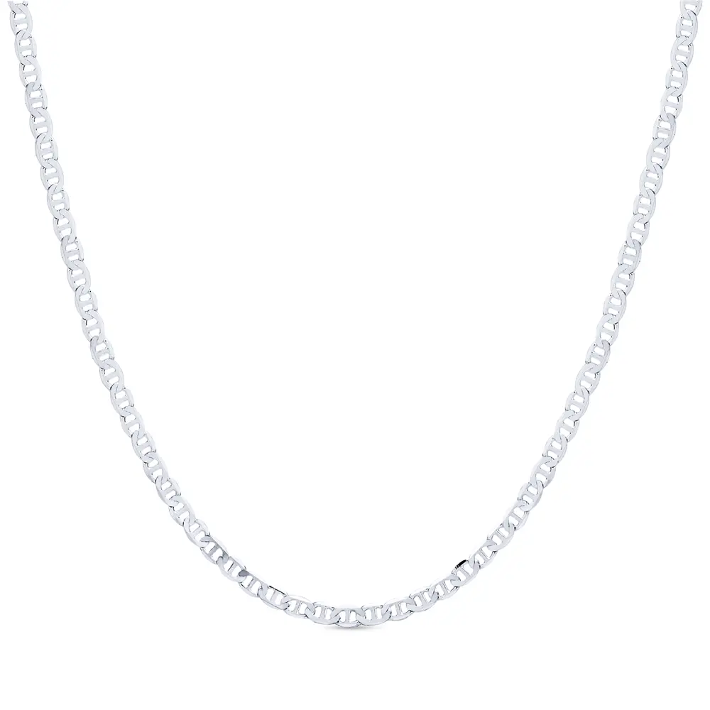 Corrente Prata Masculina Marina 60cm 2mm