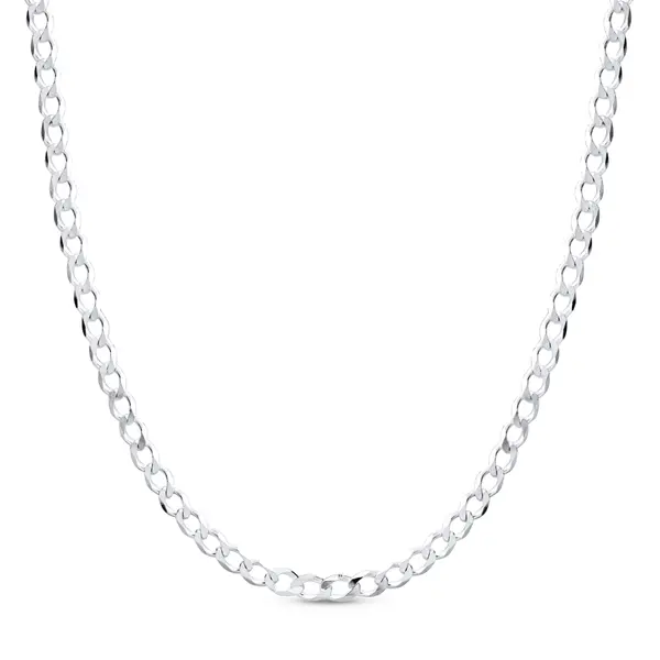 Corrente Prata Masculina Grumet 70cm 3mm