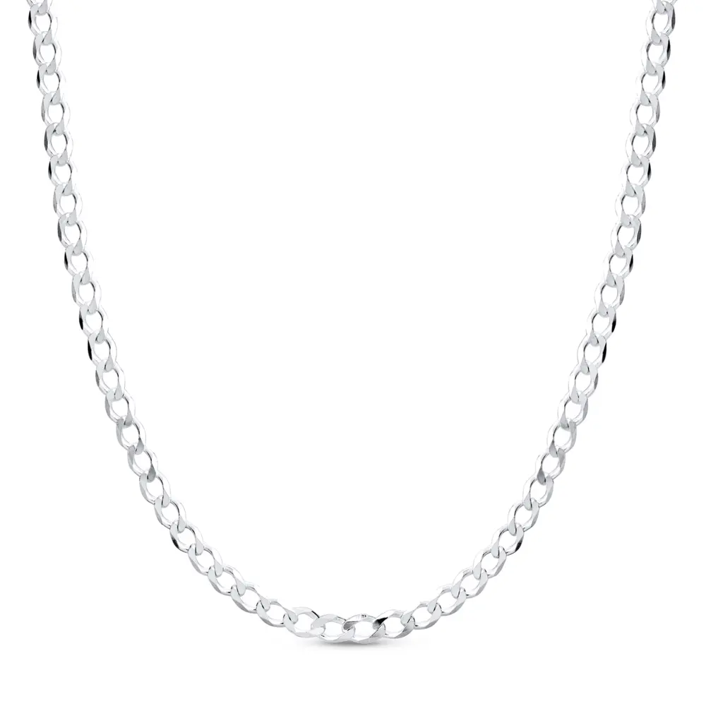 Corrente Prata Masculina Grumet 70cm 3mm