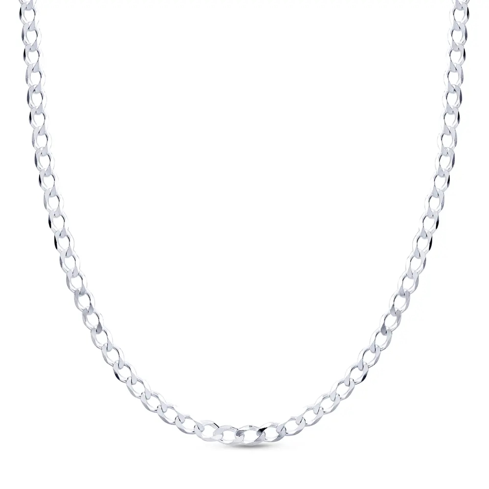 Corrente Prata Masculina Grumet 70cm 2mm