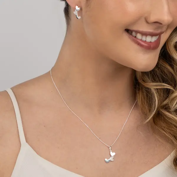 Conjunto Prata  Corações