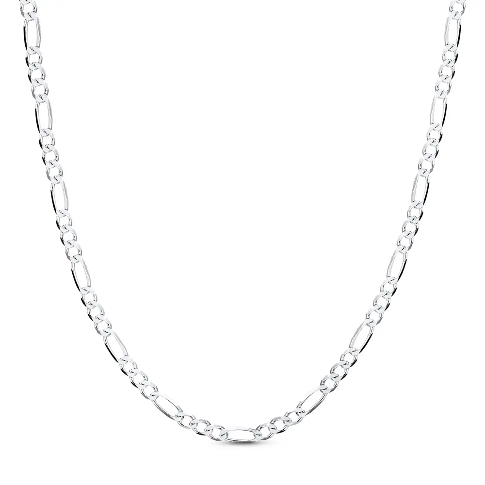 Corrente Prata Masculina Figaro 70cm 3mm