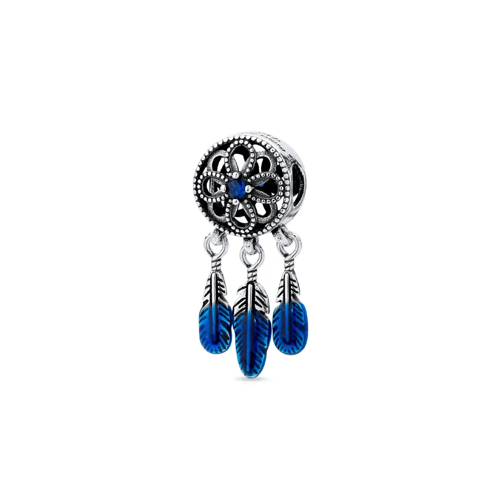 Berloque Prata Art Colection Apanhador  De Sonhos