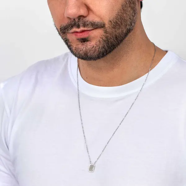 Escapulário  Aço  Nossa Senhora Carmo E Sagrado Coração De Jesus