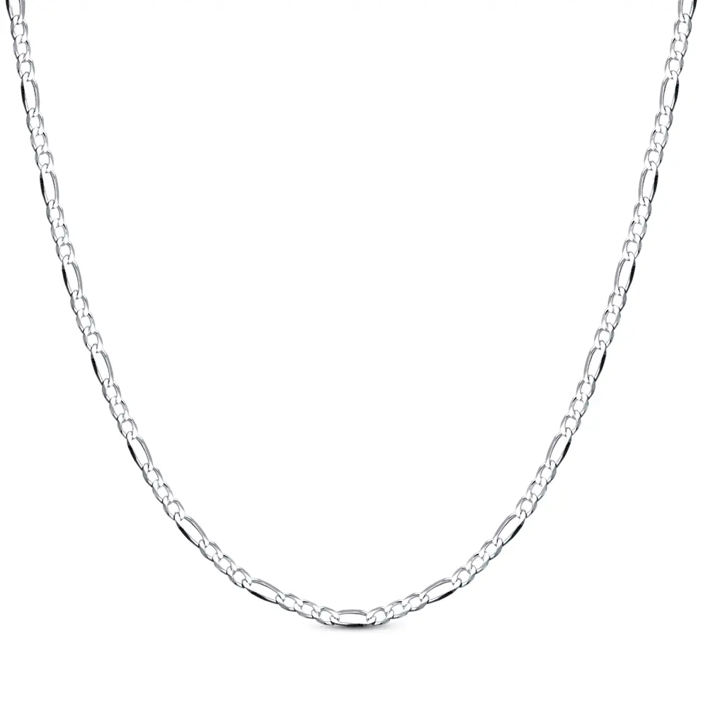 Corrente Prata Masculina Figaro 60cm 1mm