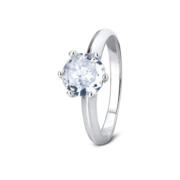 Anel Prata  Rodinada Solitario