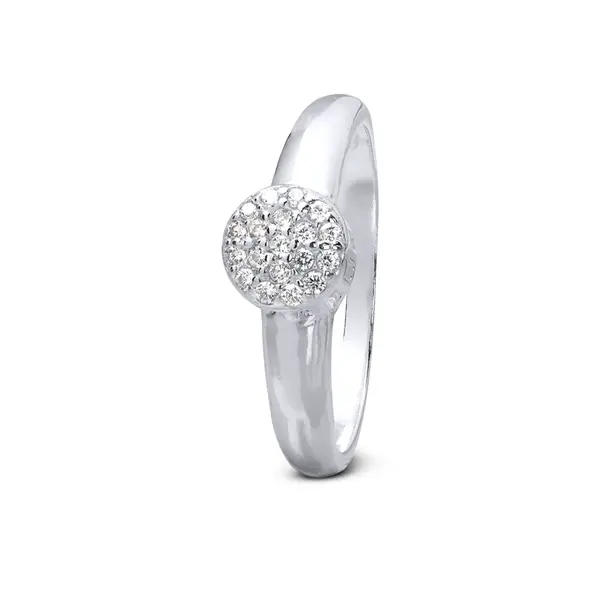 Anel  Prata Solitário