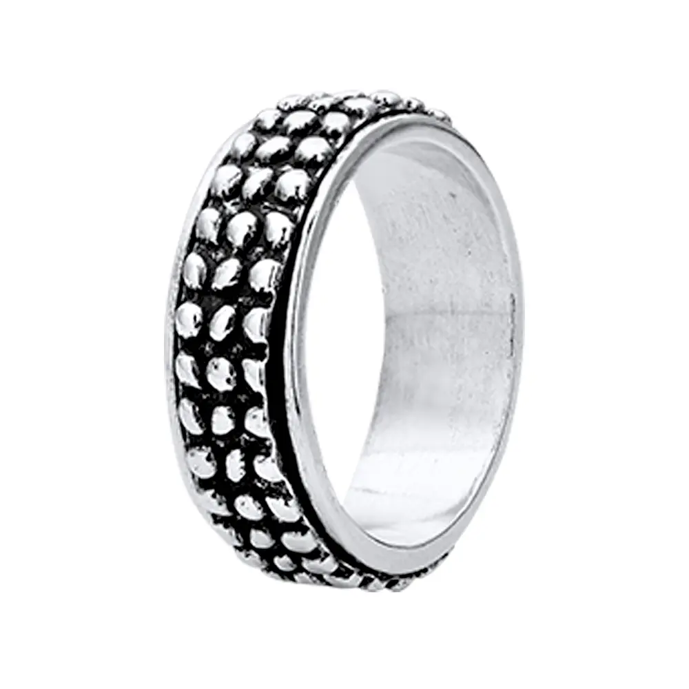 Anel Masculino Prata Bali Saturno