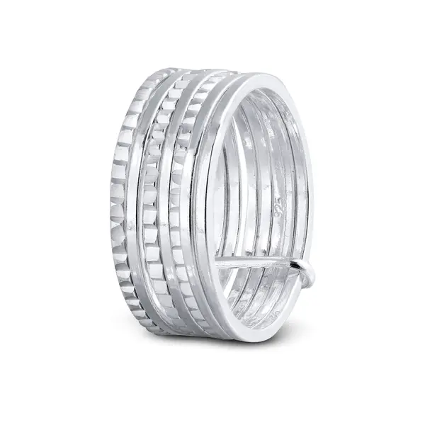 Anel Prata Sete Felicidades