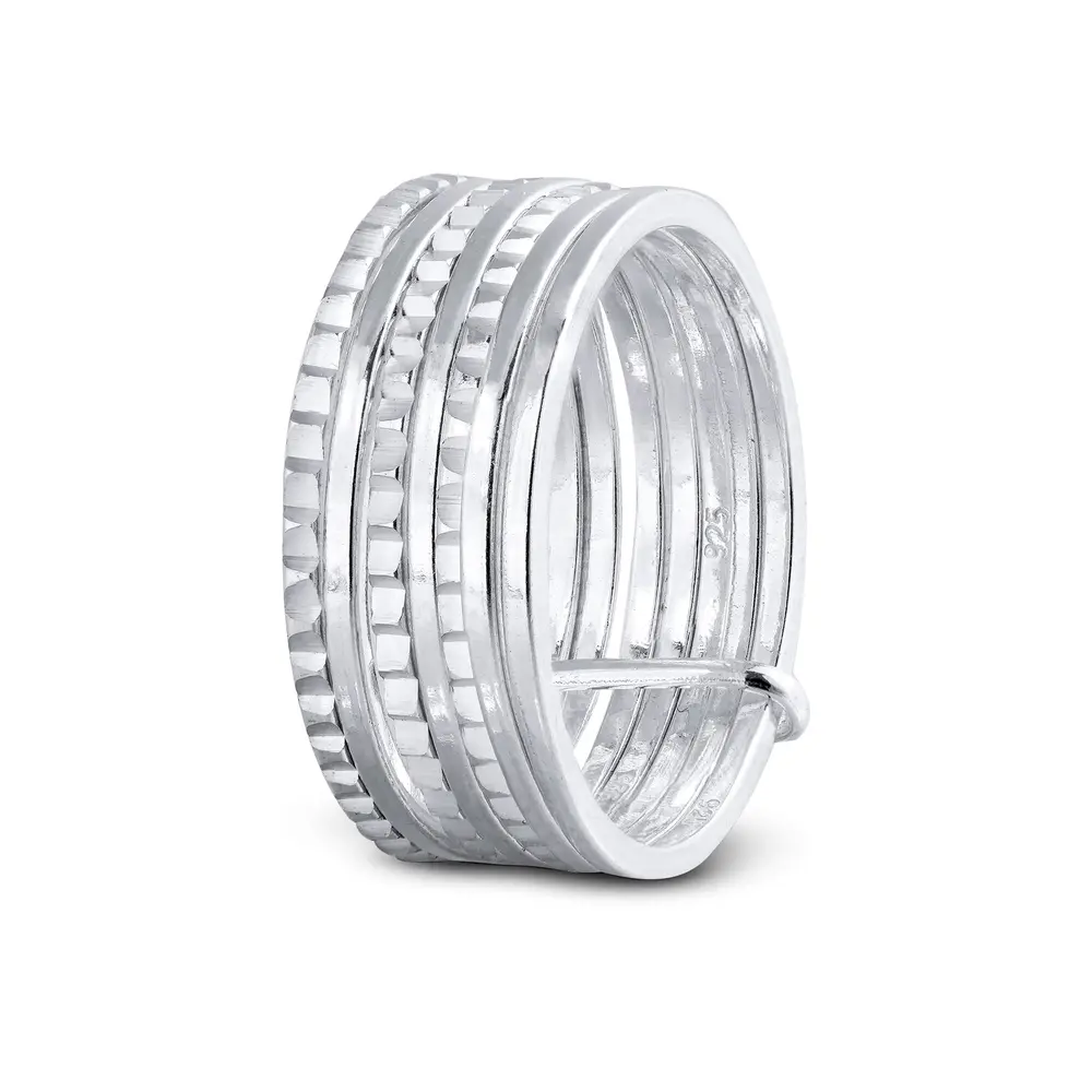 Anel Prata Sete Felicidades