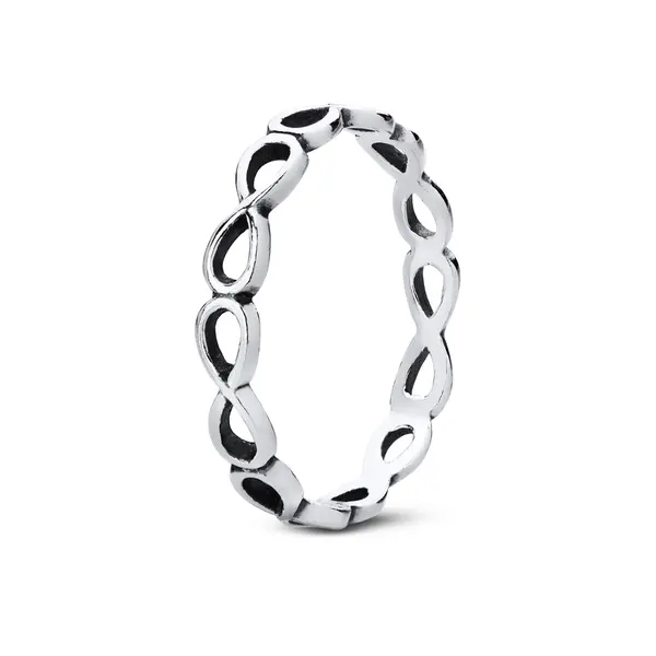 Anel  Prata Envelhecido