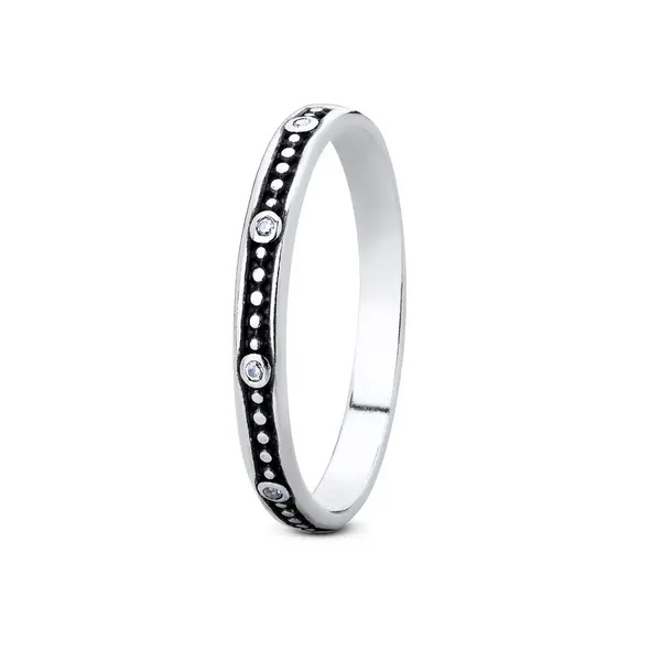 Anel Prata Envelhecido