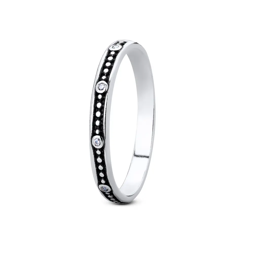 Anel Prata Envelhecido