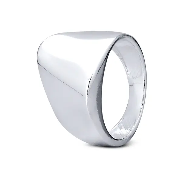 Anel  Prata  Liso Onda