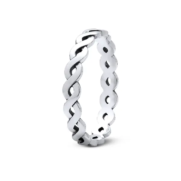 Anel Prata Envelhecido