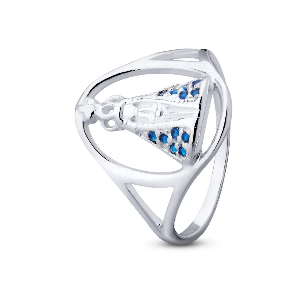 Anel Prata Nossa Senhora Aparecida