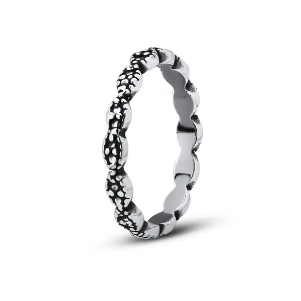 Anel Prata Envelhecido