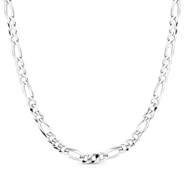 Corrente Prata Masculina Figaro 60cm 6mm