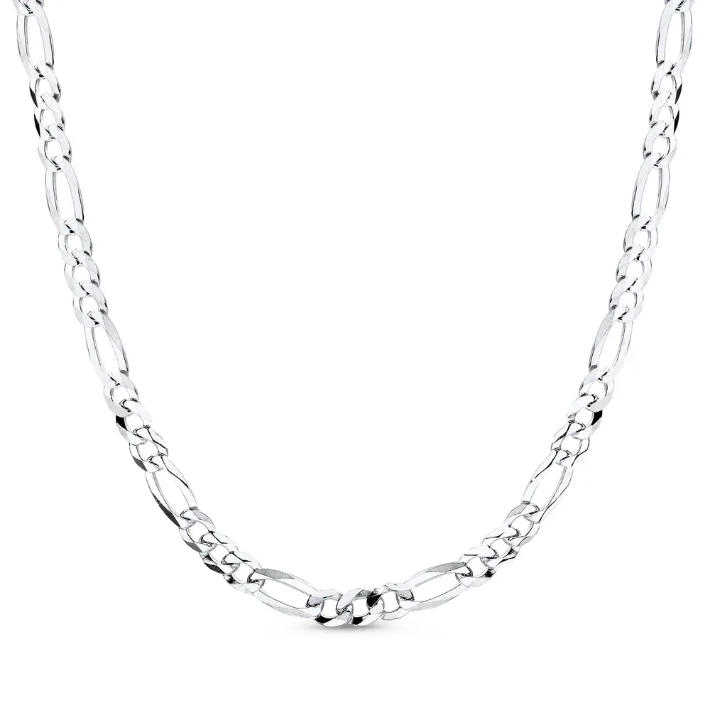 Corrente Prata Masculina Figaro 60cm 6mm