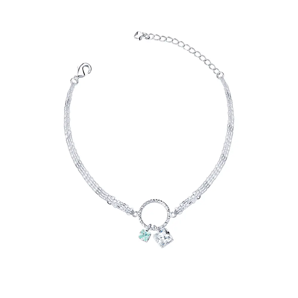 Pulseira Prata Leve  Precious Circle
