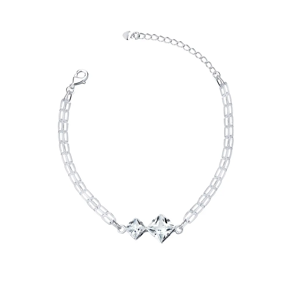 Pulseira Prata Leve  Precious Ponto Luz