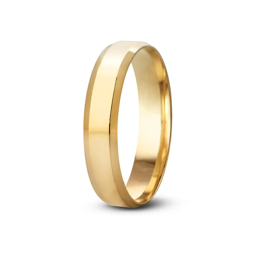 Aliança De Compromisso Corpo A Corpo - Ouro 18K