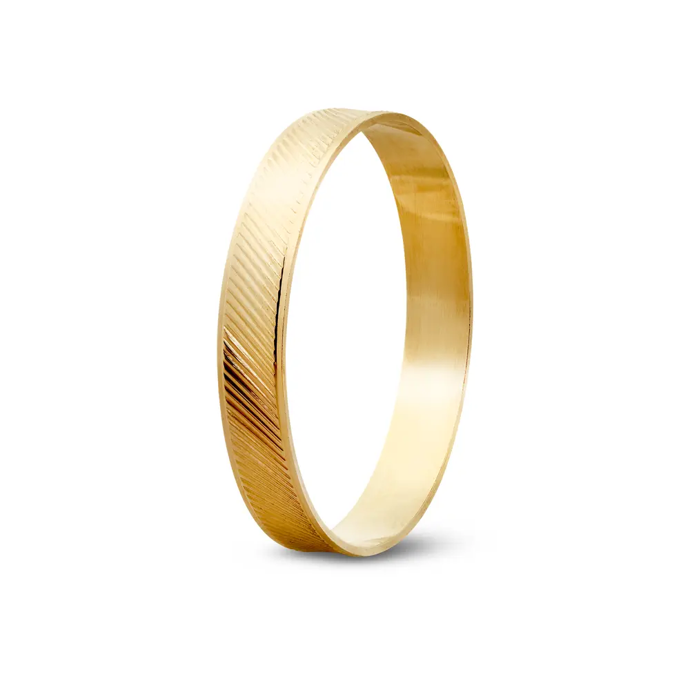 Aliança De Compromisso Arte de Amar - Ouro 18K