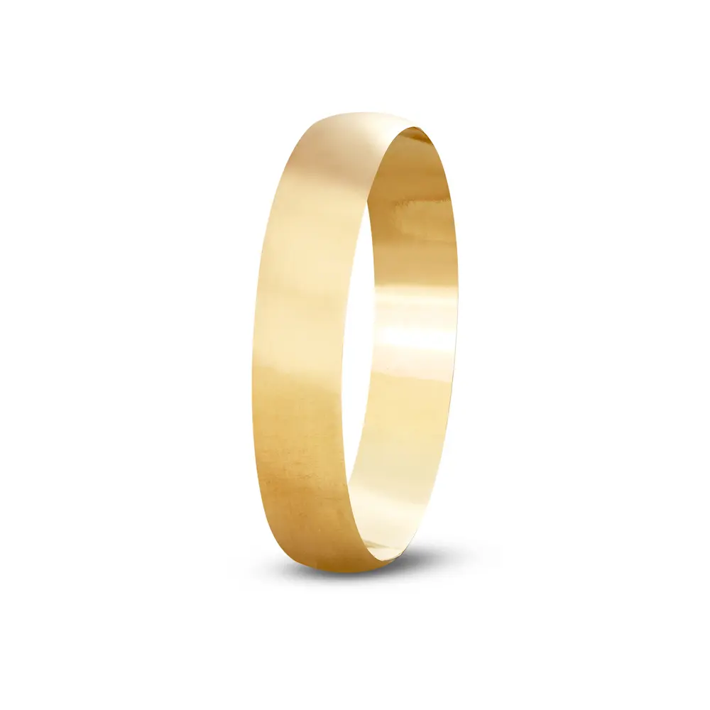 Aliança De Compromisso Amor Antigo - Ouro 18K