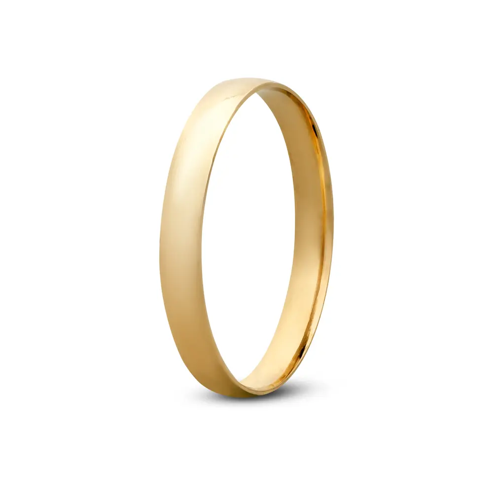 Aliança De Compromisso Infinito - Ouro 18K