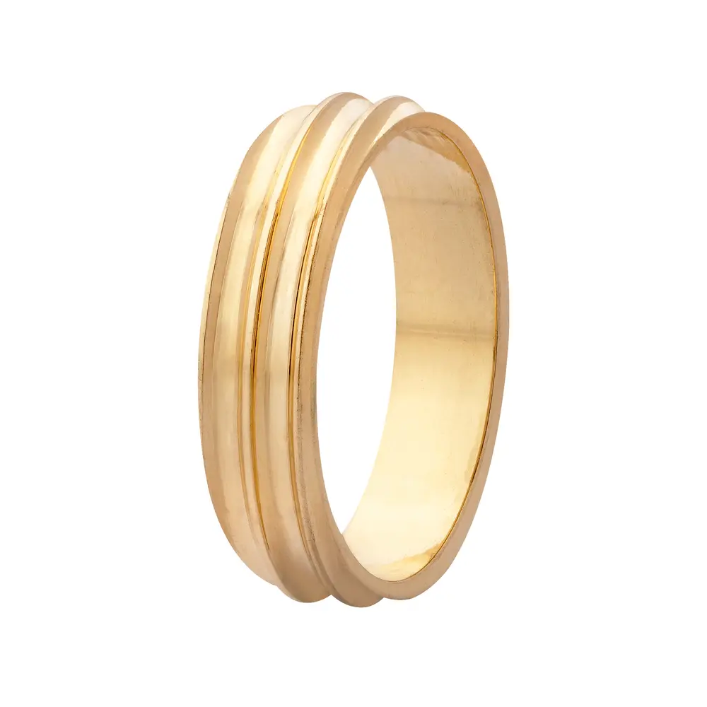 Aliança De Ouro 18K Girassóis (unidade)