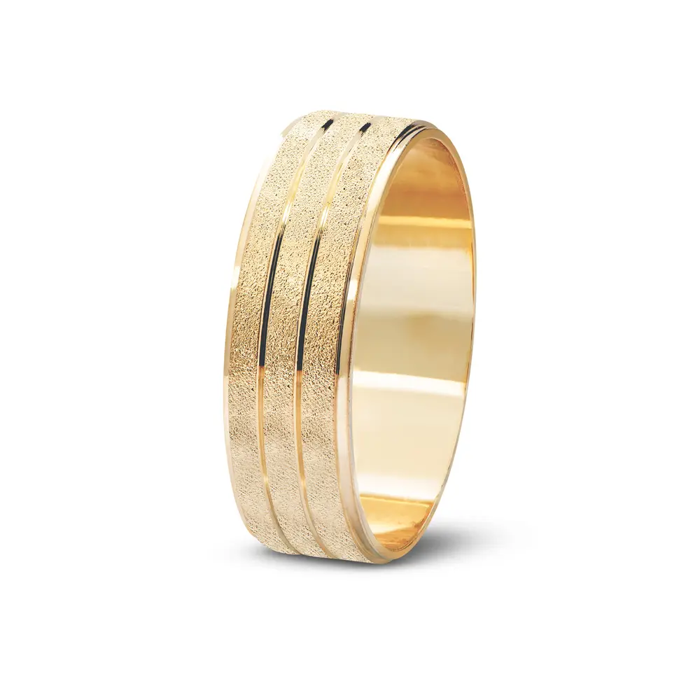 Aliança De Compromisso Desejo - Ouro 18K