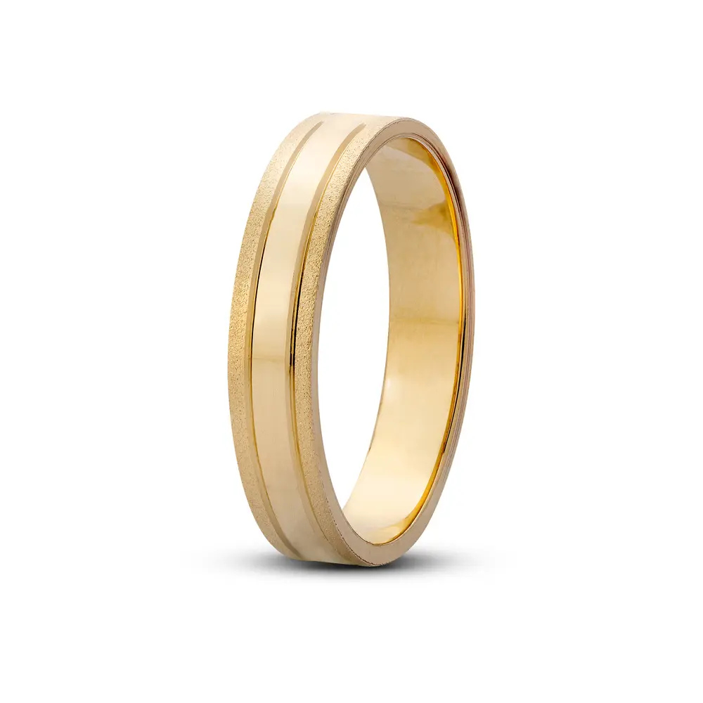 Aliança De Compromisso Encontro - Ouro 18K