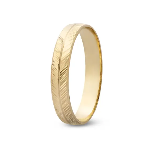 Aliança De Compromisso Nossa História - Ouro 18K