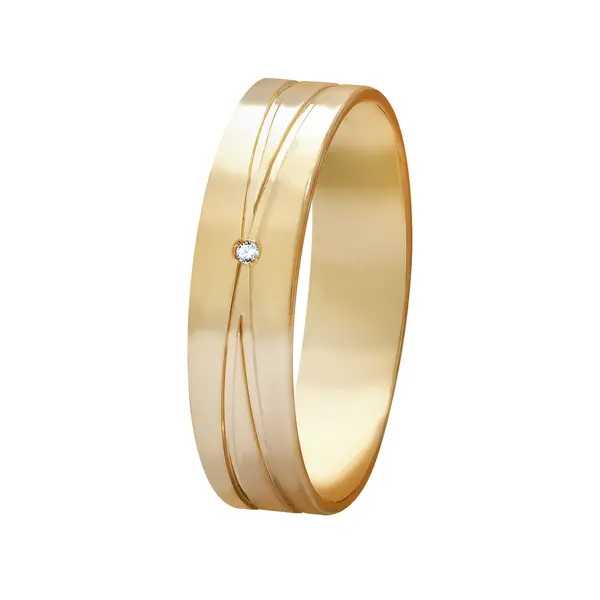 Aliança De Ouro 18K Memória