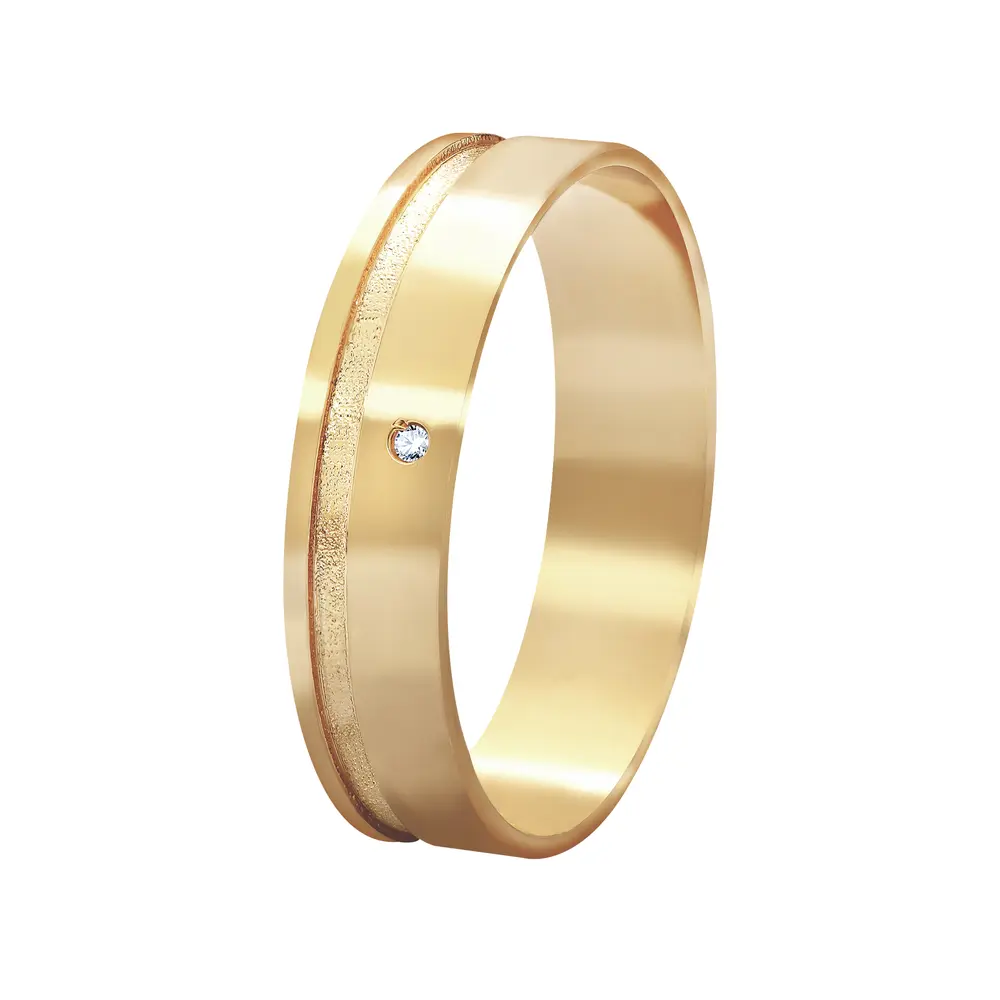 Aliança De Ouro 18K Luz