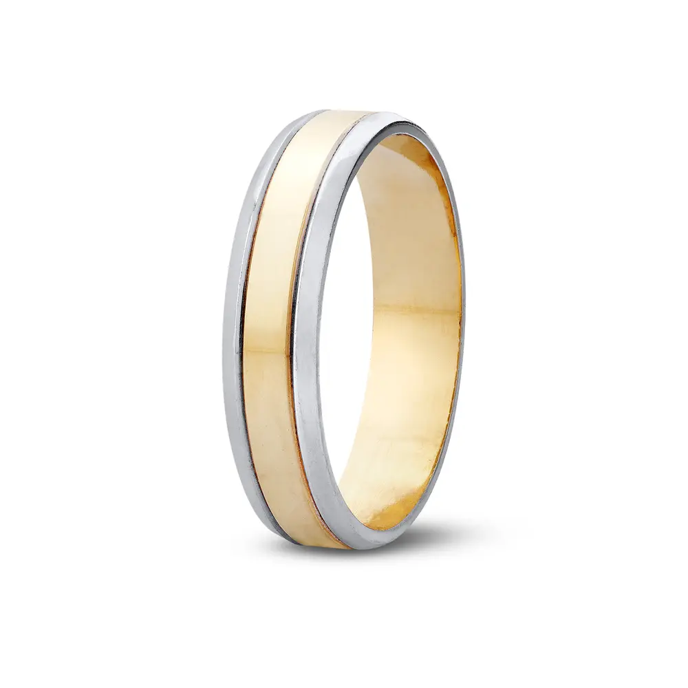 Aliança De Compromisso Versos - Ouro 18K
