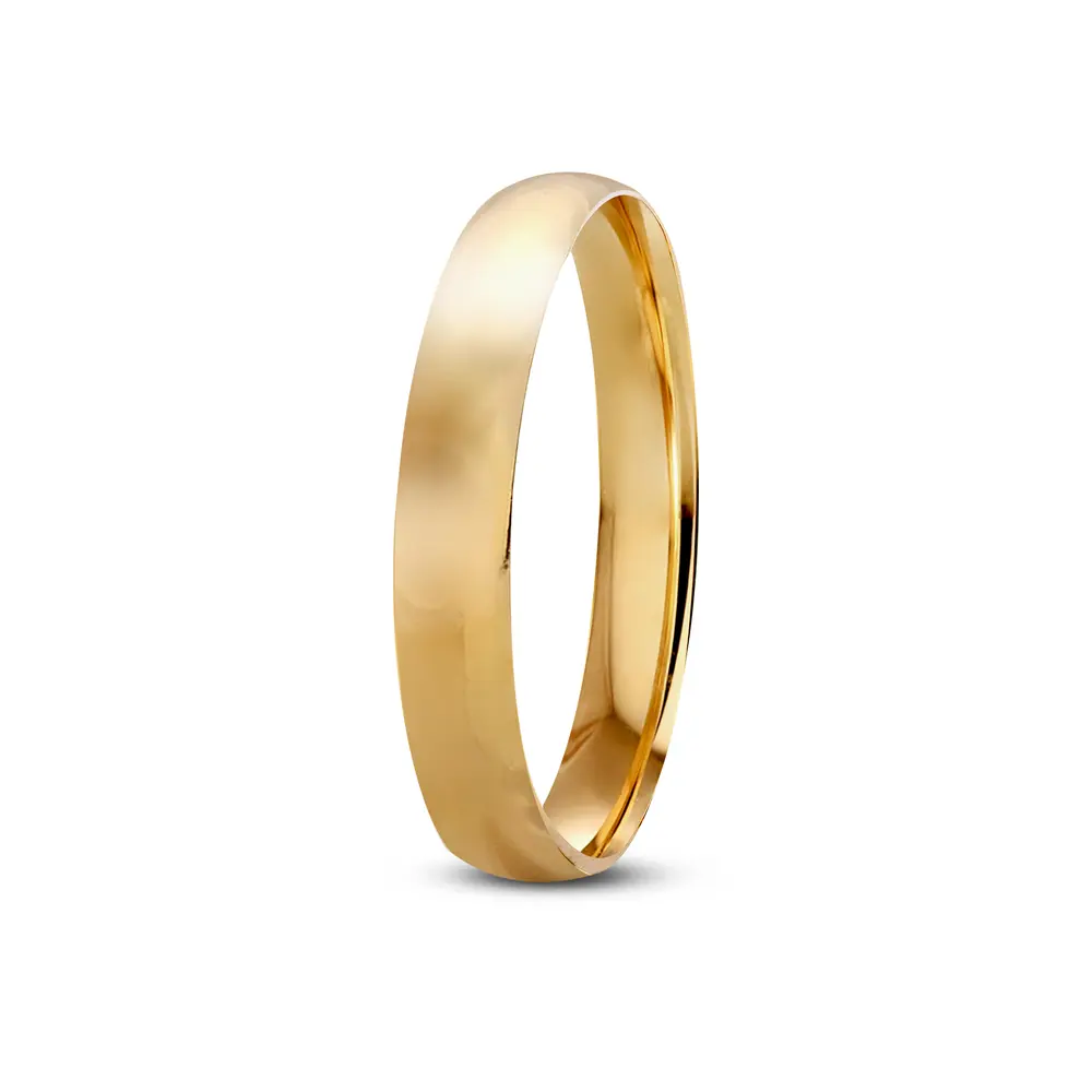 Aliança De Compromisso Soneto - Ouro 18K