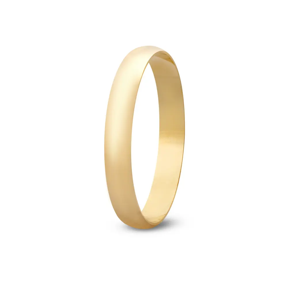 Aliança De Compromisso Um Mais Um -Ouro 18K
