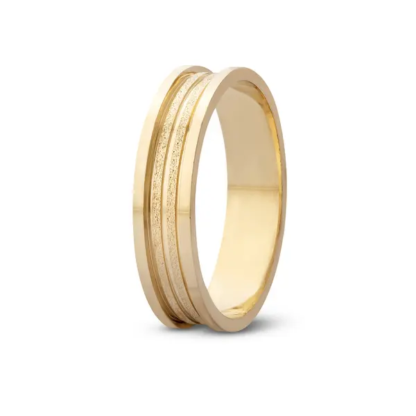 Aliança De Compromisso Vamos Amor - Ouro 18K