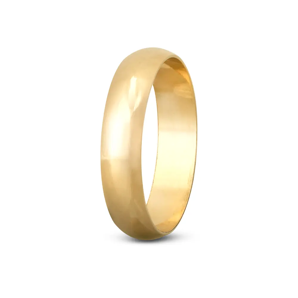 Aliança De Compromisso Ser Feliz - Ouro 18K