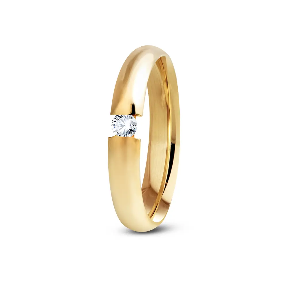 Aliança De Compromisso Ternura - Ouro 18K