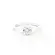 Anel Prata Solitário Com Zircônia
